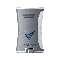 Accendino Jet Flame Colibri Slim Carbone Cromo