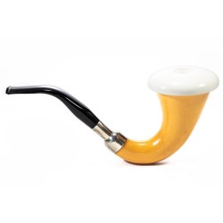 Pipa in Zucca CPW Calabash Liscia Cap in Schiuma CB 2509 | Pipeonline