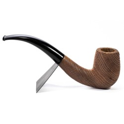 Bog Oak Pipe Castoldi Sandblasted Bent Billiard CS 2506 | Buy Now