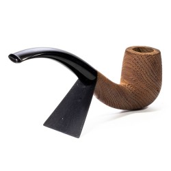 Bog Oak Pipe Castoldi Sandblasted Bent Billiard CS 2506 | Buy Now