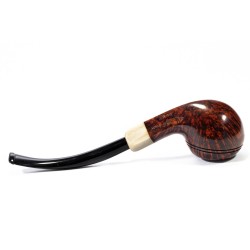 Pipa Sasieni 4 Dot Walnut Liscia Bent Rhodesian