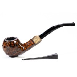 Pipe Sasieni 4 Dot Walnut Smooth Bent Rhodesian SV 2535 | Buy Now