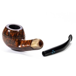 Pipa Sasieni 4 Dot Walnut Liscia Bent Rhodesian SS 2535 | Pipeonline