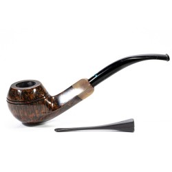 Pipa Sasieni 4 Dot Walnut Liscia Bent Rhodesian SS 2536 | Pipeonline