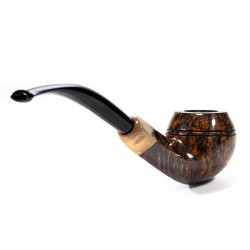 Pipa Sasieni 4 Dot Walnut Liscia Bent Rhodesian SS 2536 | Pipeonline