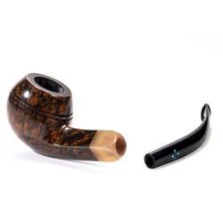 Pipa Sasieni 4 Dot Walnut Liscia Bent Rhodesian SS 2536 | Pipeonline