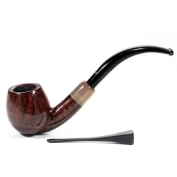 Pipa Sasieni 4 Dot Walnut Liscia Bent Apple SS 2515 | Pipeonline