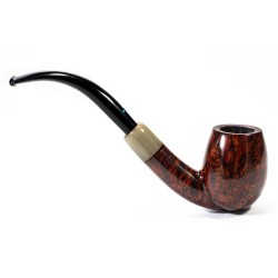 Pipa in radica Sasieni 4 Dot Walnut Liscia Bent SS 2518 | Pipeonline
