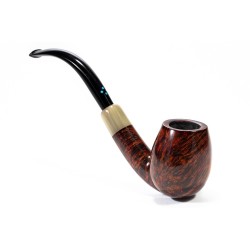 Pipa in radica Sasieni 4 Dot Walnut Liscia Bent SS 2518 | Pipeonline