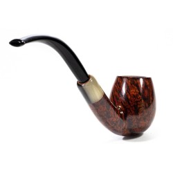 Pipa in radica Sasieni 4 Dot Walnut Liscia Bent SS 2518 | Pipeonline