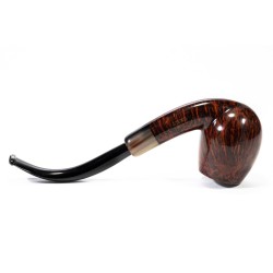 Pipa in radica Sasieni 4 Dot Walnut Liscia Bent SS 2518 | Pipeonline