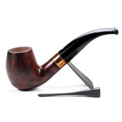 Pipa Talamona Brass Cognac Liscia Bent