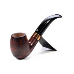 Pipa Talamona Brass Cognac Liscia Bent
