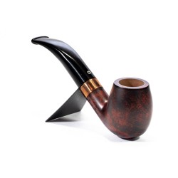 Pipa Talamona Brass Cognac Liscia Bent