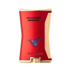 Accendino Jet Flame Colibri Slim Rosso Oro