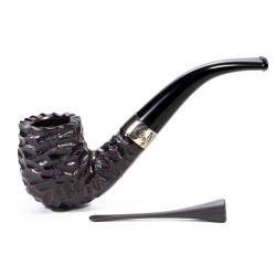 Pipe Peterson Donegal Rusticated Bent Billiard (69)