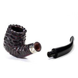 Pipe Peterson Donegal Rusticated Bent Billiard (69)