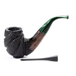 Pipa Mastro Geppetto Sabbiata Bent Billiard