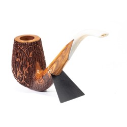 Briar Pipe Amorelli Penna Di San Michele Bent
