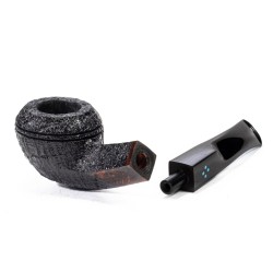 Briar Pipe Sasieni 4 Dot Ruff Root Sand. Bent Rhodesian SV 2546