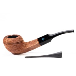 Briar Pipe Sasieni 4 Dot Ruff Root Sand. Bent Rhodesian