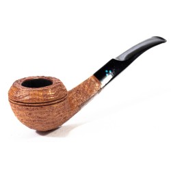 Briar Pipe Sasieni 4 Dot Ruff Root Sand. Bent Rhodesian