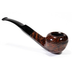 Pipa Sasieni 4 Dot Walnut Liscia Bent Rhodesian