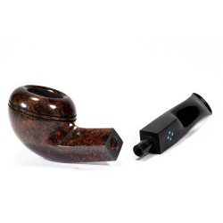 Pipa Sasieni 4 Dot Walnut Liscia Bent Rhodesian