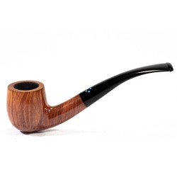 Pipa in Radica Sasieni 4 Dot Natural Liscia Bent SS 2560 | Pipeonline