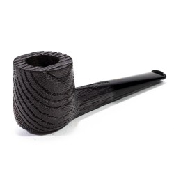 Bog Oak Pipe Radice Sandblasted Pot