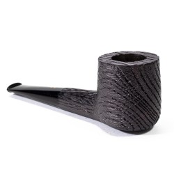 Bog Oak Pipe Radice Sandblasted Pot