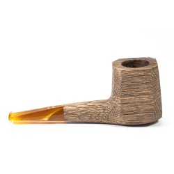 Bog Oak Pipe Radice Sandblasted Square Panel