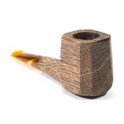 Bog Oak Pipe Radice Sandblasted Square Panel