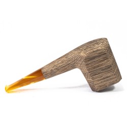 Bog Oak Pipe Radice Sandblasted Square Panel
