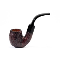 Pipe Savinelli Punto Oro Gold Sandblasted Bent Billiard