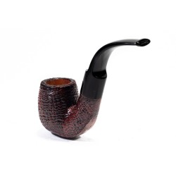 Pipe Savinelli Punto Oro Gold Sandblasted Bent Billiard