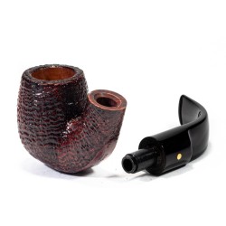 Pipe Savinelli Punto Oro Gold Sandblasted Bent Billiard