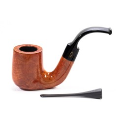 Pipa Brebbia Stand-Up Ambra 2863 Bent Billiard BR 25100 | Pipeonline