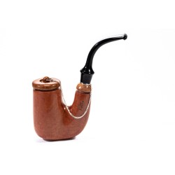 Pipa Brebbia Oom Paul Ambra Liscia Hungarian BR 2592 | Pipeonline