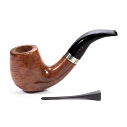 Pipa Brebbia Italia Pura Liscia 60 Bent Billiard BR 2589 | Pipeonline