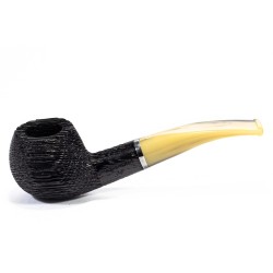 Bog Oak Pipe Talamona Bent Apple