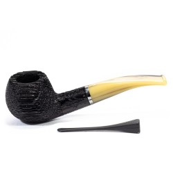 Bog Oak Pipe Talamona Bent Apple