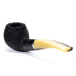 Bog Oak Pipe Talamona Bent Apple