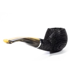Bog Oak Pipe Talamona Bent Apple