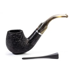 Bog Oak Pipe Talamona Bent Apple