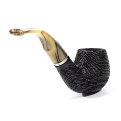 Bog Oak Pipe Talamona Bent Apple