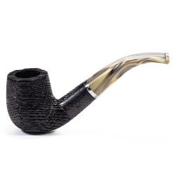 Bog Oak Pipe Talamona Bent Billiard
