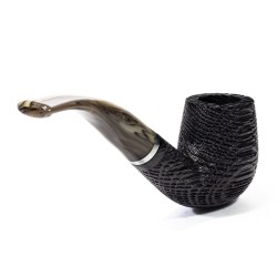 Bog Oak Pipe Talamona Bent Billiard