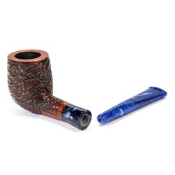 Briar Pipe Santambrogio Rusticated Billiard