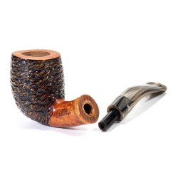 Pipe Santambrogio Rusticated Bent Billiard